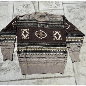 Vintage JT Beckett Patterned Sweater - Good Condition